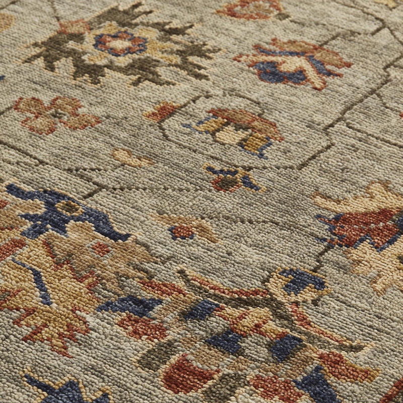 Tapis oriental en coton / laine noué à la main Cabool, Rectangle 9 pi 6 po x 13 pi 6 po