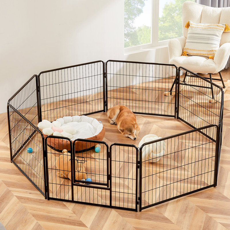 8 Panel Dog Exercise Pen, 39.37" H