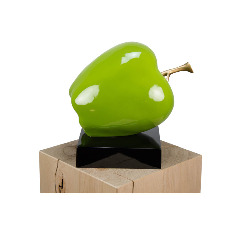 Seductive Temptation sculpture, Green/Gold