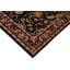 Tapis oriental noir / brun clair en laine noué à la main 8 pi 11 po x 11 pi 4 po Dorn