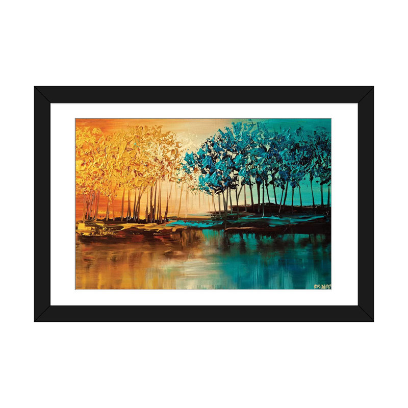 «Swiger Eden», reproduction sur toile, Papier d'art encadré noir, Blanc, H 24 po x l 32 po x P 1 po