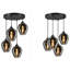 Thame 4 - Light Black Cluster Pendant-1619612146