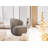 Maresia Oversized Fully Assembled Swivel Chairs, Boucle Upholstered Swivel Barrel Chair, Large Accent Chair-1719671499