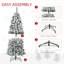 Sapin de Noël artificiel enneigé enneigé 9 pi avec branches réalistes, 550 lumières DEL et 988 pointes-107091461