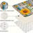 Colorful Wood Sunflowers, Kitchen Mats Set Of 2-1667538447