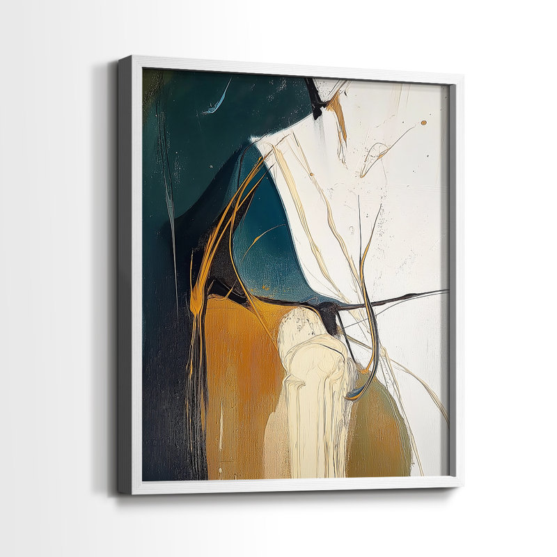 "ABSTRACT Series DCxxxvii" par J Paul, Blanc / Blanc, H 11 po x l 9 po