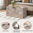 Farmhouse Storage Trunk Organizer Chest Bench Trunk With Drawer-593529876