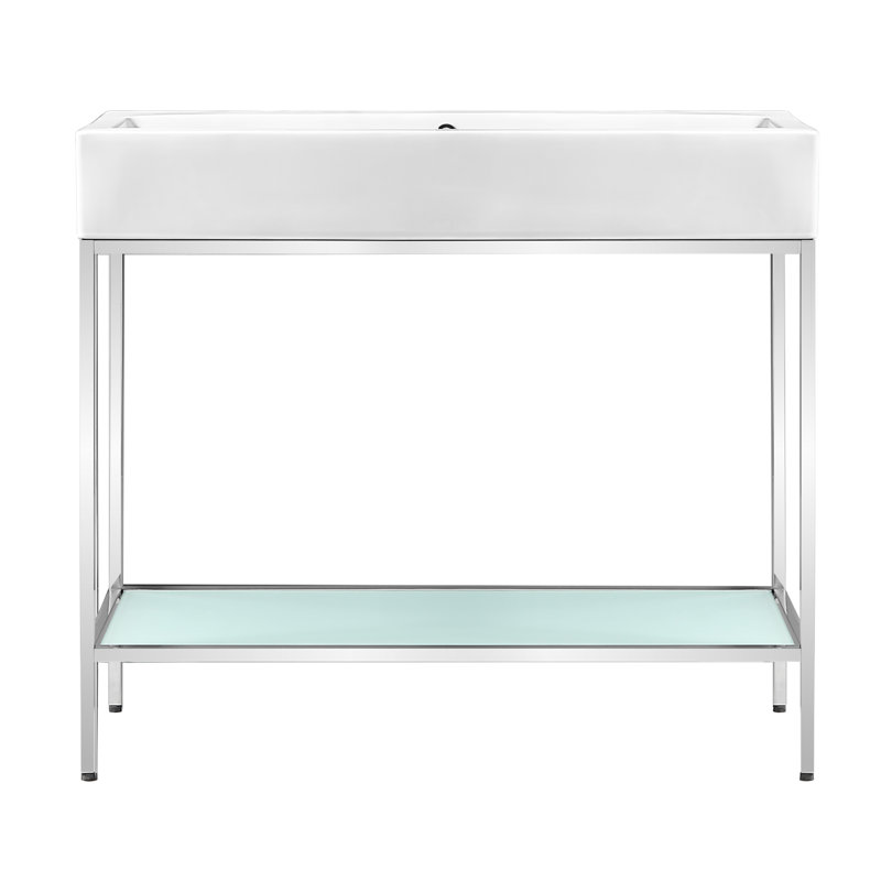 Ensemble de meuble-lavabo autoportant Pierre 40, Blanc