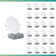 4'' Selectable Color Temperature Dimmable Air-Tight IC Rated LED Canless Recessed Lighting Kit