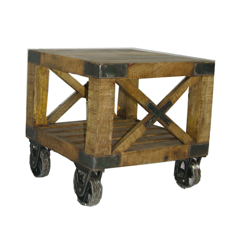 Acuff Solid Wood End Table
