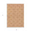 Tapis intérieur lavable à motif géométrique ivoire 5 pi x 8 pi