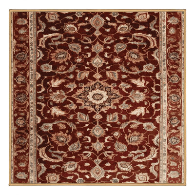 Machine Washable Persian Brown Area Rug