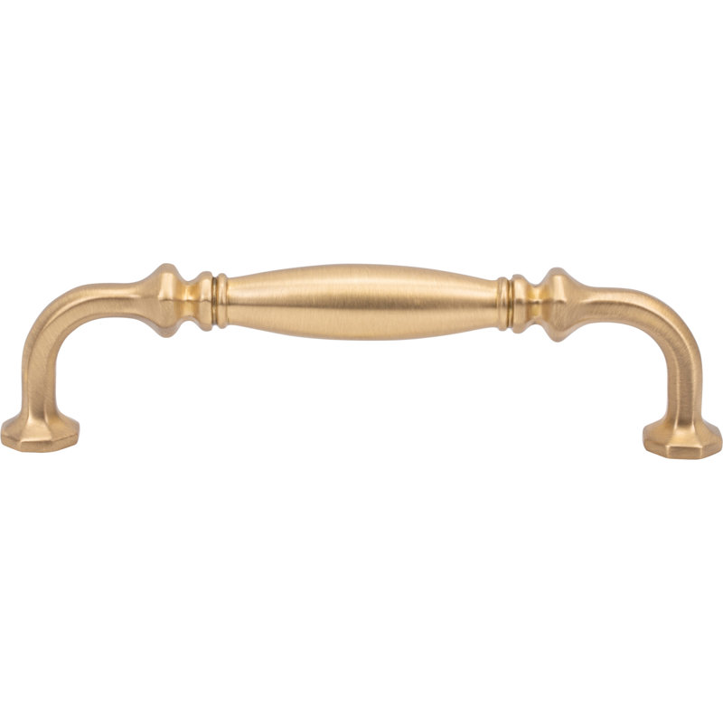 Palazzo Pull, Unlacquered Brass, 5 1/16"