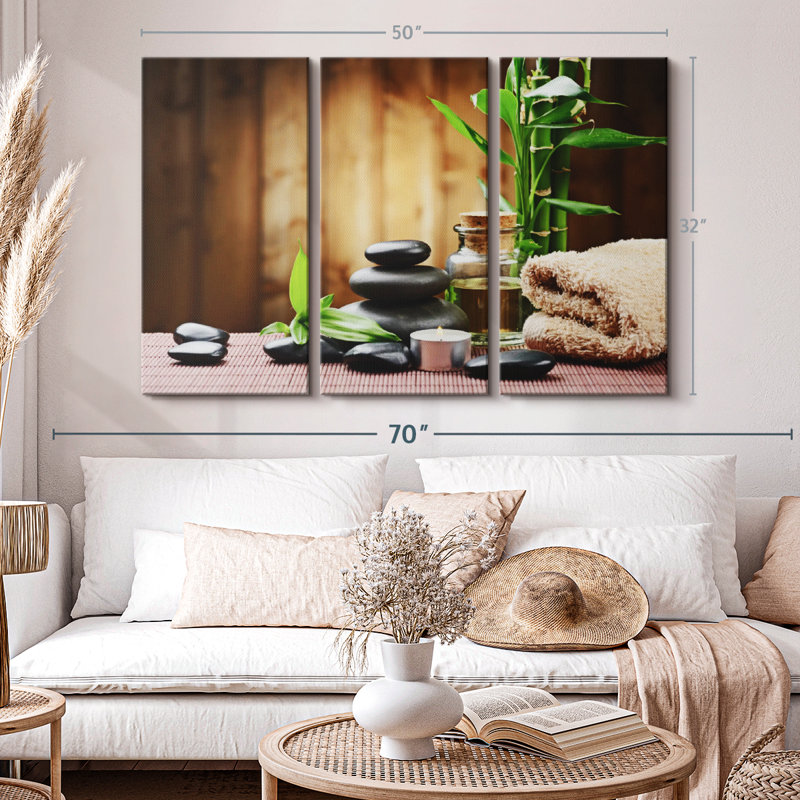 «Spa Design», reproduction sur toile, H 36 po x l 57 po x P 1,25 po