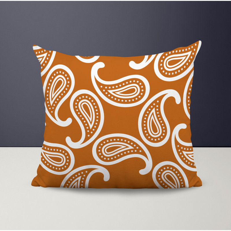 Housse et insert de coussin décoratif en polyester, L 17 po x H 17 po, Orange