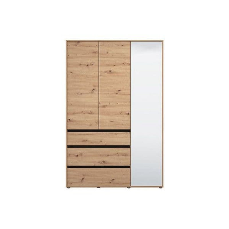 4 Door Manufactured Wood Wardrobe, Walnut