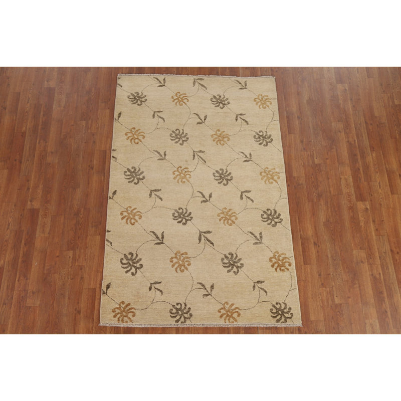 Tapis oriental floral Gabbeh 4 x 6