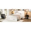 Grand lit pliable blanc, avec station de charge et rangement, idéal pour les chambres d'amis-129697422-129697423