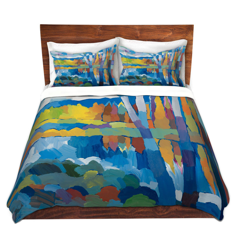 Ensemble de housse de couette eaux près de still, 1 housse de couette grand + 2 taies standards