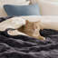 Couverture réversible en sherpa et en fausse fourrure-124426234-124426225