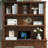 Nut-brown Rectangular Solid Wood desk-1414135563