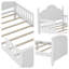 Lit d'enfant AVELOR à profil bas avec barrières de sécurité amovibles, espace de rangement et tête de lit - Modèle convertible pour les enfants en pleine croissance-220060672-220060675