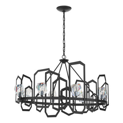 Gatsby 8 - Light Unique Wagon Wheel Chandelier