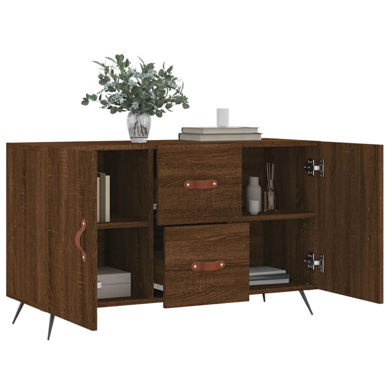 Guerrette 100cm Sideboard, Brown Oak