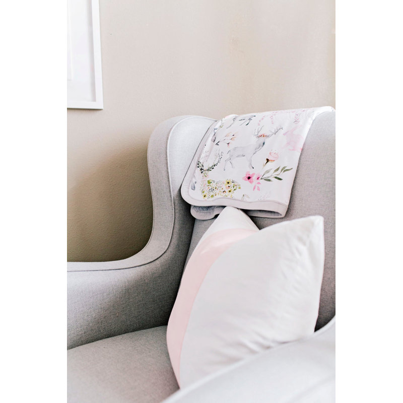 Oilo Studio - Couverture pour bébé en peluche et jersey de luxe fauve Woodland