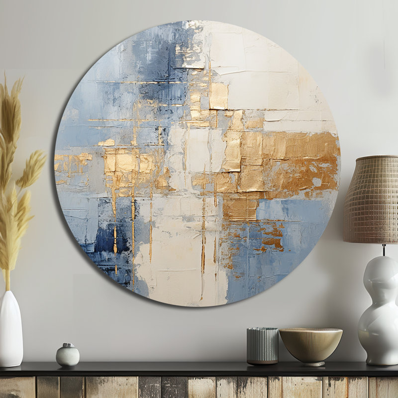 Nash - Paysages ronds, art en métal, H 16 po x l 16 po