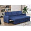 Canapé modulaire convertible rembourré avec méridienne coulissante-125983006