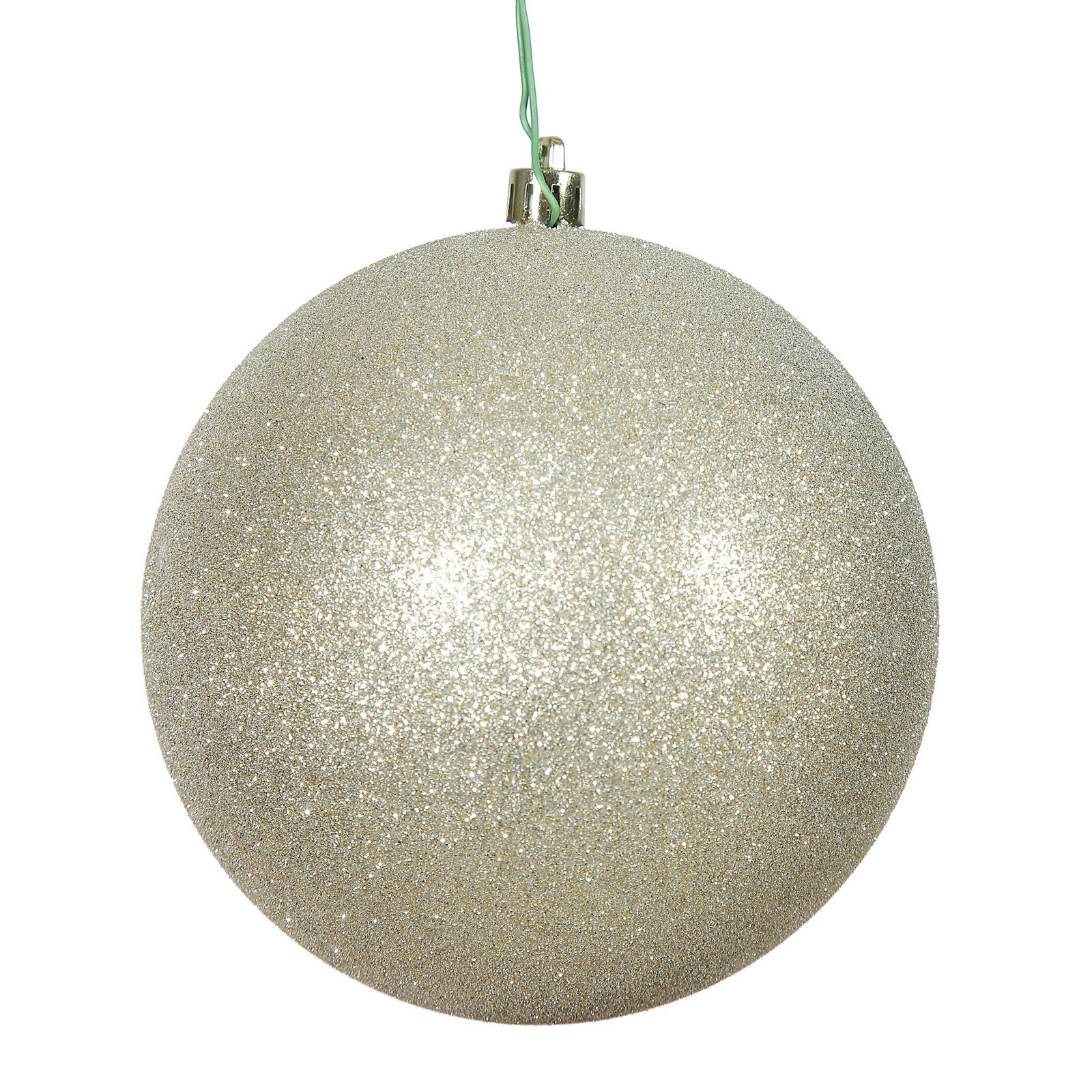 Holiday Décor Ball Ornament, 2.75" H x 2.75" W x 2.75" D, Champagne