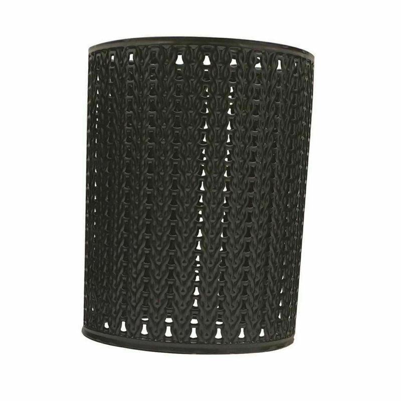 13.5cm H Metal Drum Lamp Shade ( Uno ), Black