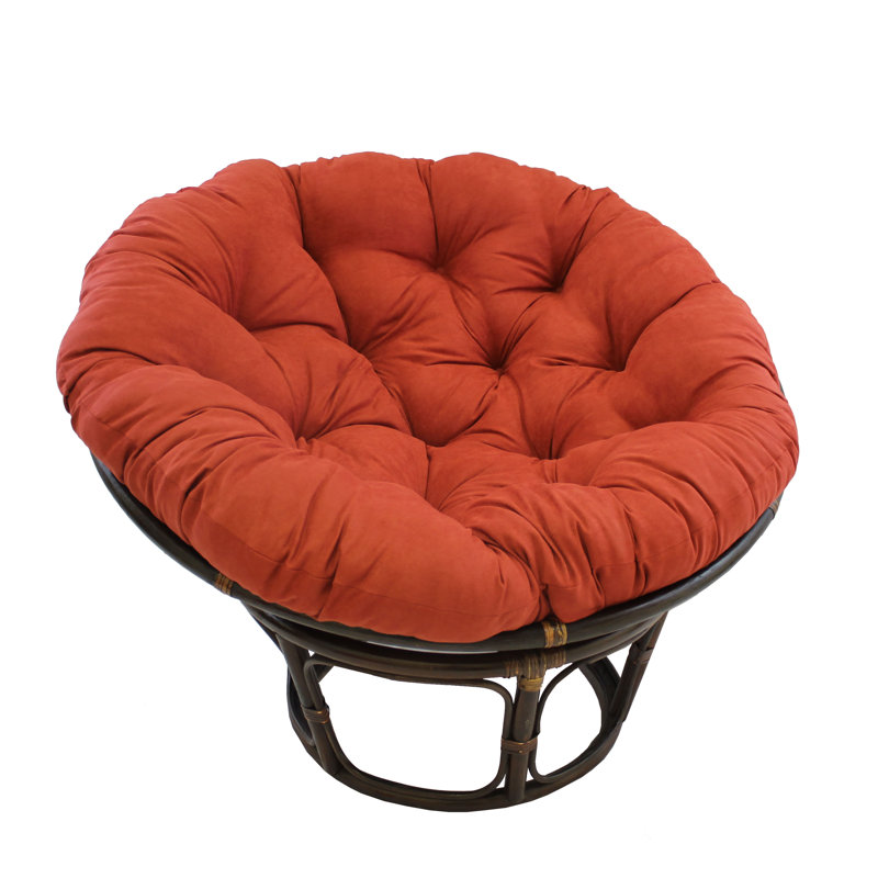 Outdoor 6'' Papasan Seat Cushion, Cardinal Red