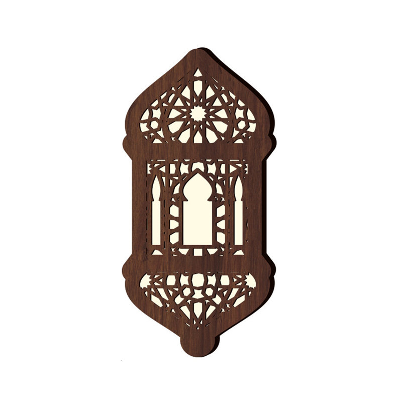 Ramadan décoration lampe Ramadan décoration DEL Mubarak Ramadan lampe, Ramadan lanterne décoration Eid Mubarak étoile décoration figure thé lampe Ramadan