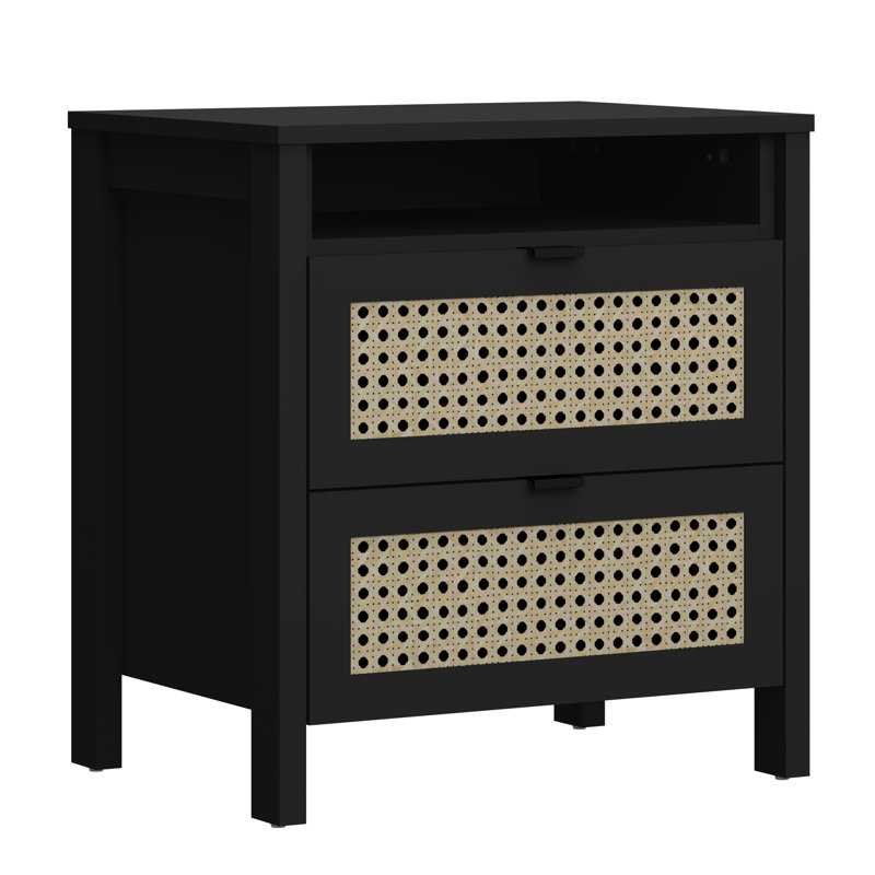 Malverne 2 - Drawer Nightstand in Black