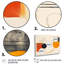 Lune orange abstraite, minimalisme rétro - ensemble d'art mural abstrait-53977550-53977536