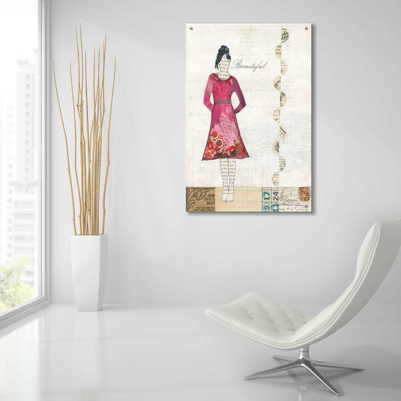 «Ready To Go II» par Courtney Prahl, art mural en verre acrylique, H 36 po x l 24 po x P 0,2 po