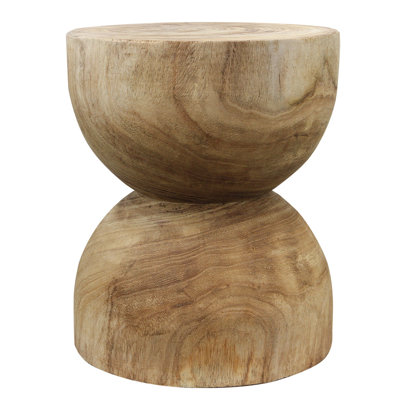 Piédestal en bois naturel Evoke