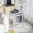Jiyah Mirrored Glass Top End Table