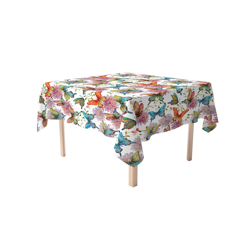 Fabric Textile Products, Inc. Square Tablecloth, 100% Cotton, Floral 236