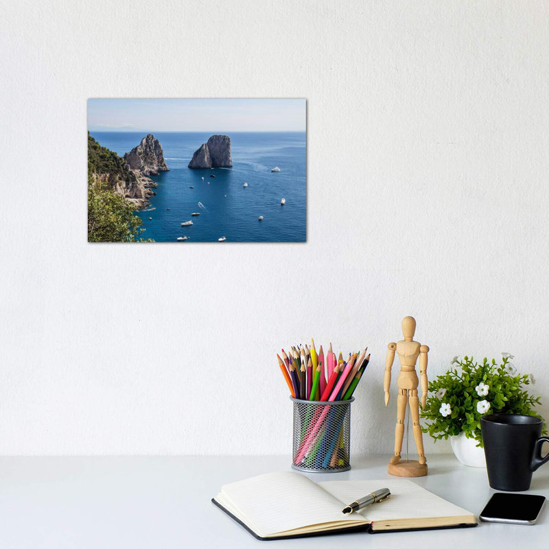 Capri View by Alexandre Venancio - Wrapped Canvas Print, 20.32 cm H x 30.48 cm W
