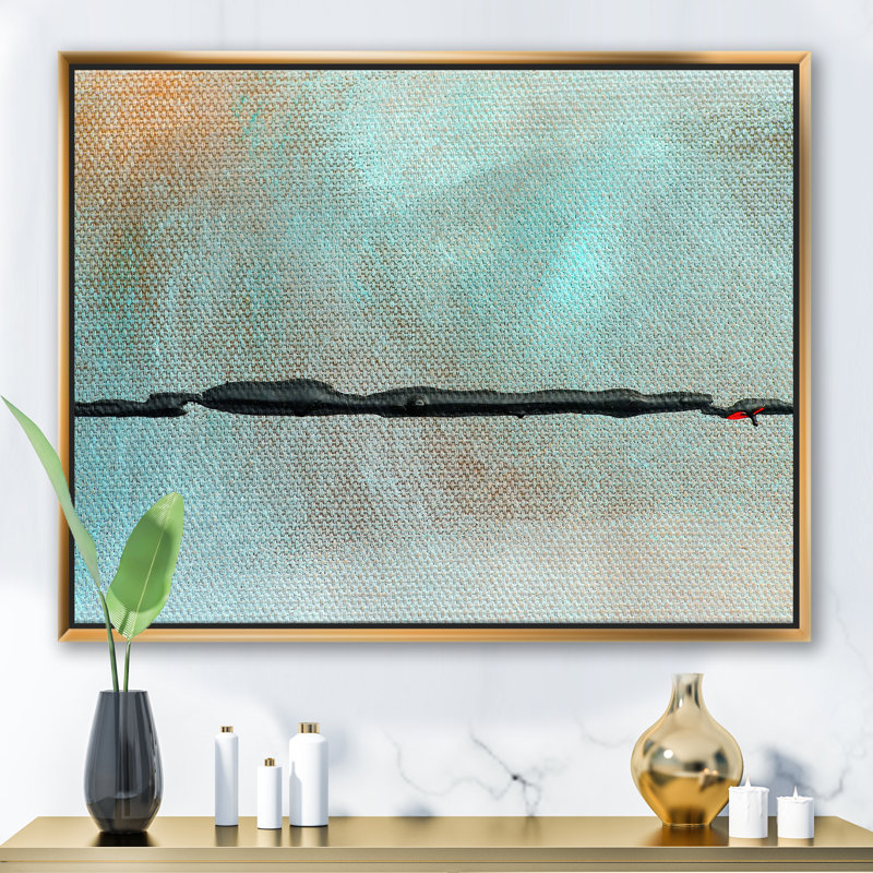 «Black River in Oasis», reproduction sur toile, H 36 po x l 46 po x 1,5 po, Toile encadrée d'or