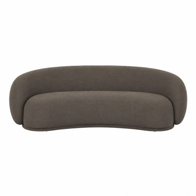 Kendall 90" Java Brown Textured Chenille Sofa
