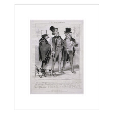 La Journee du Célibataire by Honoré Daumier -Framed Giclee Print
