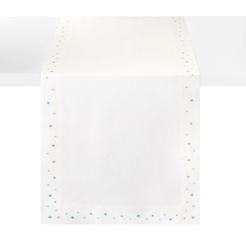 Dots 90" Runner, Teal