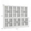 Vitrine modulaire H 71 po x l 71 po avec portes en verre, bibliothèque modulaire-123102731