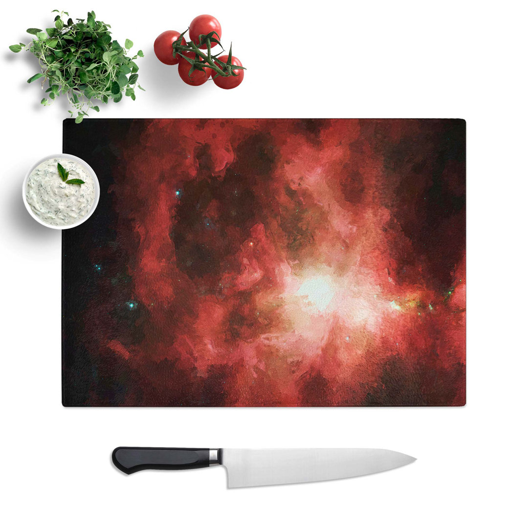 Tempered Glass Universe in Abstract Vol.8 Chopping Board