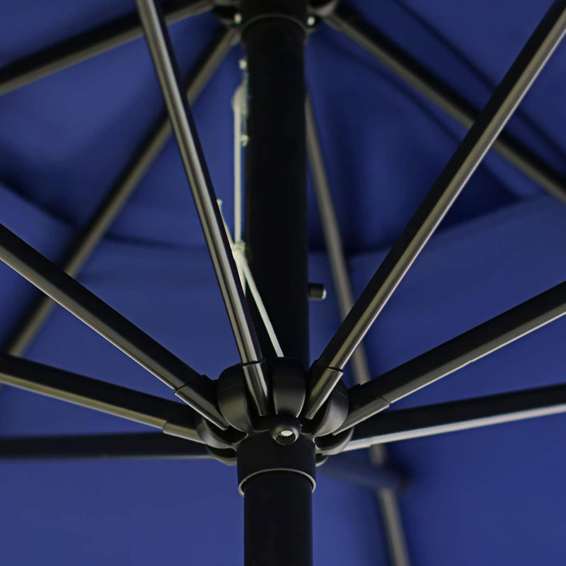 Parasol de marché de 4,00 po avec manivelle Saramarie, Navy Blue