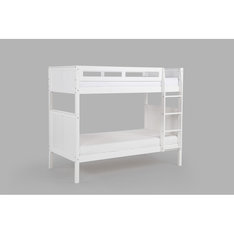Friedemar Kids Twin Over Twin Bunk Bed, White